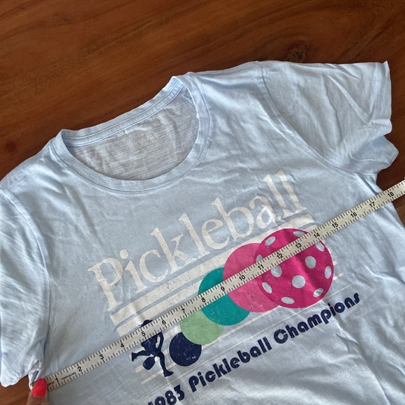 J Crew pickle ball graphic tee summer vibes athletic casual shirt 1980s small - Picture 13 of 14